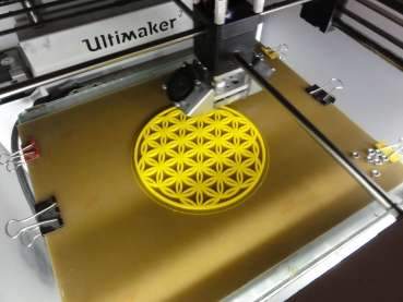 Blume des Lebens im 3D-Drucker